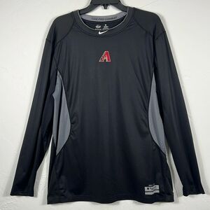⚾️ ARIZONA DIAMONDBACKS MLB NIKE Pro Combat LS Performance Tee XL Fitted - EUC
